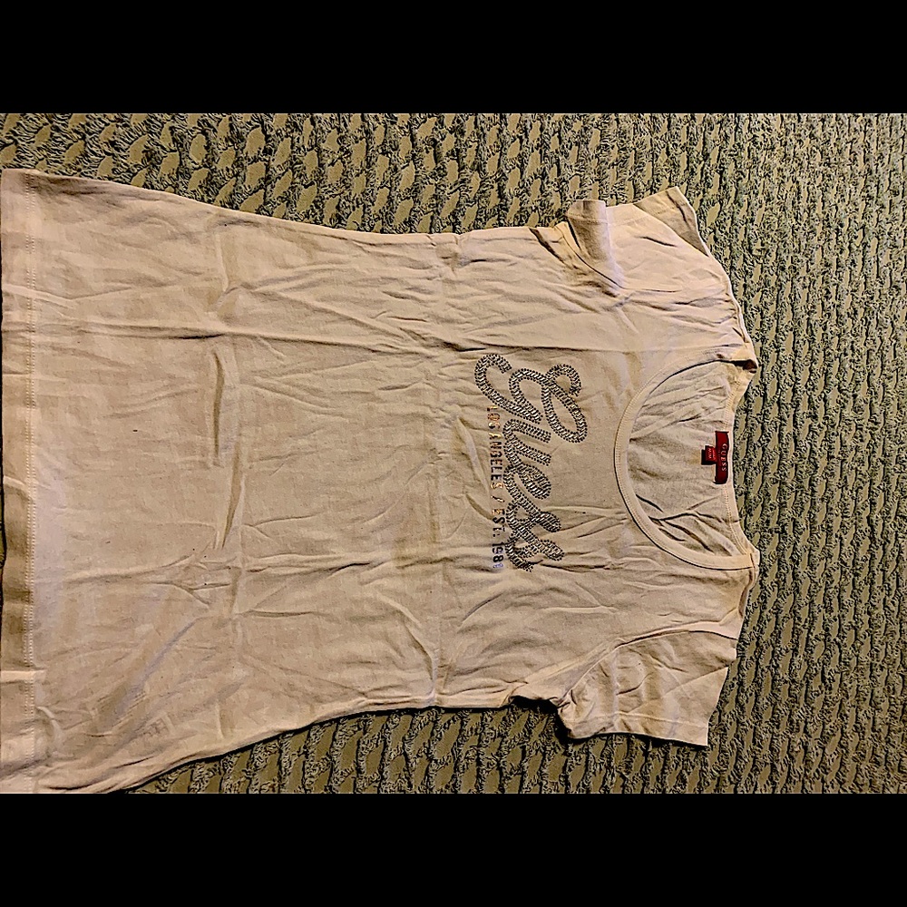 Guess “Bedazzled” White Shirt